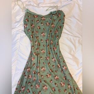 Floral Green Dress